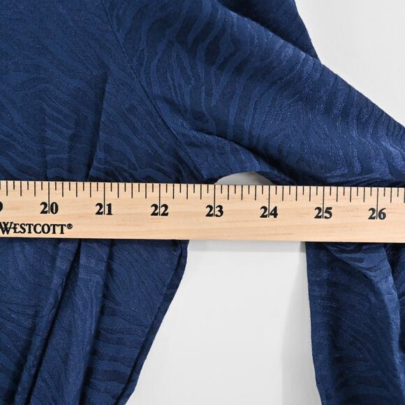 VICTORIAS SECRET Playsuit Sz L Zebra Ensign Blue Day Night Plunge Loungewear NEW - Picture 13 of 15